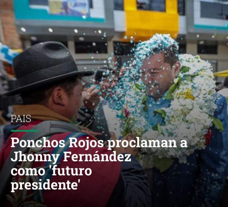 Ponchos Rojos proclaman a Jhonny Fernández como ‘futuro presidente’