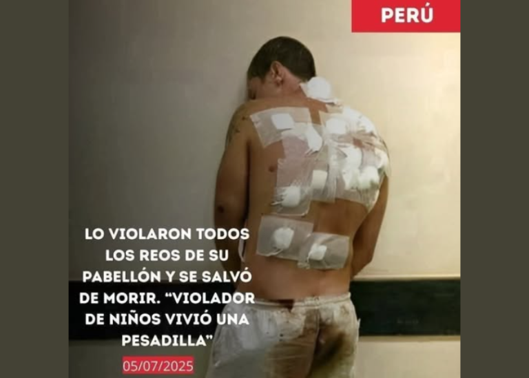 20 PRISIONEROS ABUSARON DE EL TODA UNA NOCHE 20 PRISIONEROS ABUSARON DE EL TODA UNA NOCHE