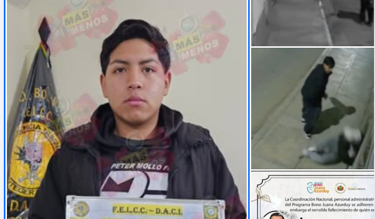 SEIS MESES DE DETENCIÓN PREVENTIVA PARA PRINCIPAL AUTOR DE DOS VIOLENTOS ASALTOS EN ORURO CON UNA VÍCTIMA FALLECIDA