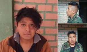 POLICÍA RECUPERA VEHÍCULO ROBADO Y APREHENDE A DOS SUJETOS