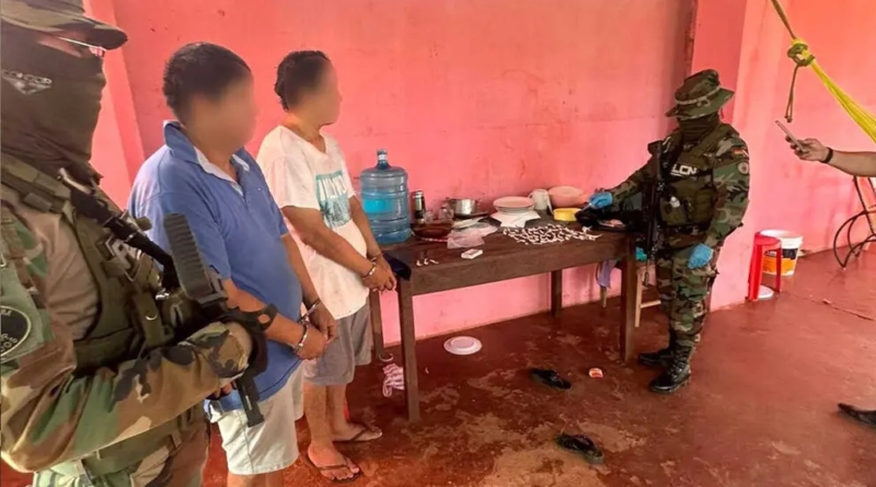 FELCN aprehende en Guayaramerín a dos personas que se dedicaban al microtráfico de droga