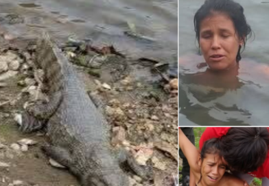 SUCEDIÓ EN SANTA CRUZ: MUJER INTENTÓ QUITARCE LA VIDA AL INGRESAR A LA LAGUNA DE COCODRILOS TRAS LA MUERTE DE SU HIJO