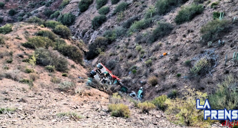 TRAGEDIA EN LA RUTA TARIJA–VILLAZÓN: BUS SE EMBARRANCA Y DEJA VÍCTIMAS