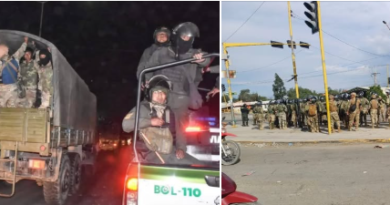 DISPONEN EL DESPLIEGUE DE LAS FUERZAS ARMADAS Y LA POLICÍA PARA HABILITAR LAS CARRETERAS BLOQUEADAS