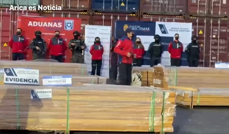 Chile incauta más de 100 toneladas de droga impregnada en madera proveniente de Bolivia